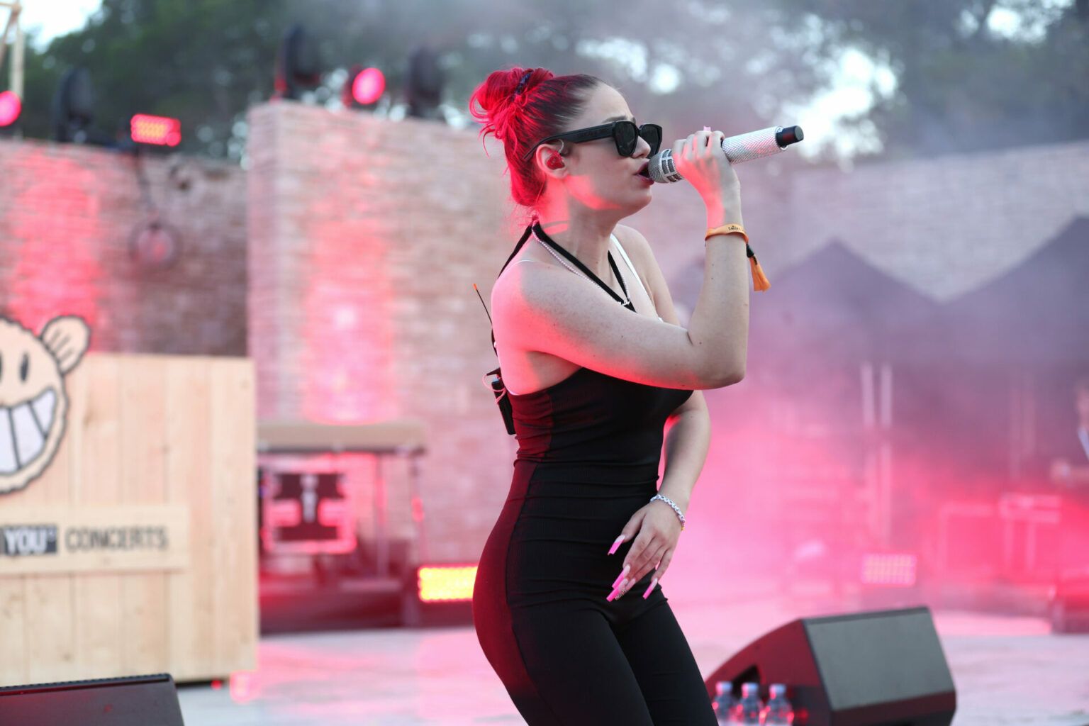 OBONJAN, CROATIA - JUNE 11:  Singer Badmomzjay performs on stage during the CRO x ABOUT YOU concert „Smiles Island“  on June 11, 2022 in Obonjan, Croatia. (Photo by G.Schober/Getty Images/PR for ABOUT YOU)